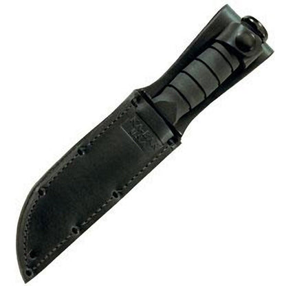 Ka-Bar Leather Sheath, USA Logo, Black, Fits Knife w/ 5 1/4" Blade #1256S