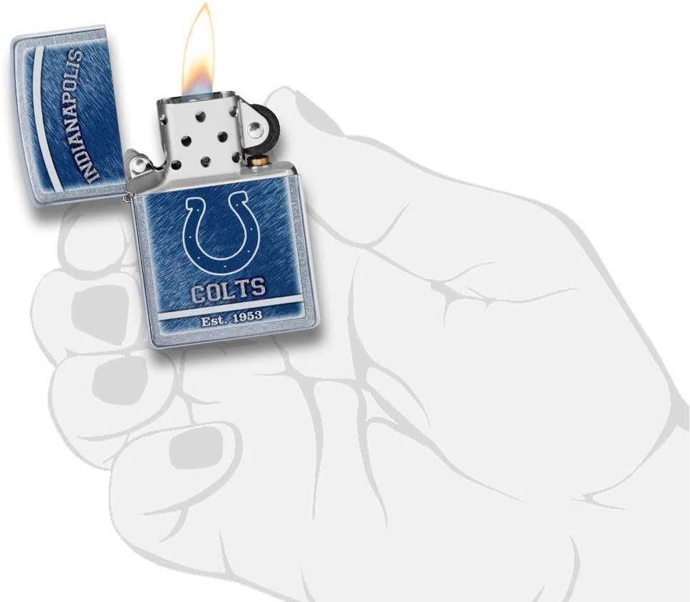 Zippo NFL Indianapolis Colts, Street Chrome Finish, Windproof Ligher #29945