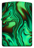 Zippo Marble Glow-In-The-Dark Green 540 Design Lighter #48612