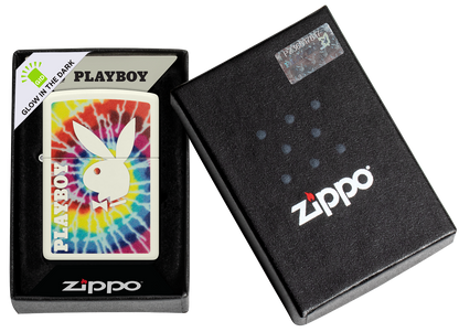 Zippo Playboy Logo, Trippy Glow-in-the-Dark Lighter #48373