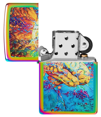 Zippo Psychedelic Brain Design, Spectrum Finish Windproof Lighter #49787