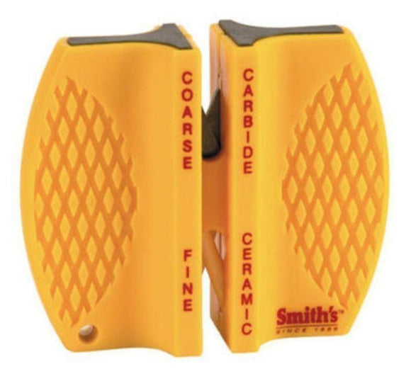 Smith's Abrasives 2-Step Knife Sharpener Carbide Blades + Ceramic Rods NEW #CCKS