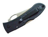 KA-BAR Dozier Folding Hunter's Knife, w/ Thumb Notch, Black Handle #4065