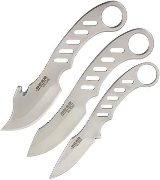 Bear & Son Hunting 3-Piece Game Set Stainless Steel Knives Field Dressing #61520