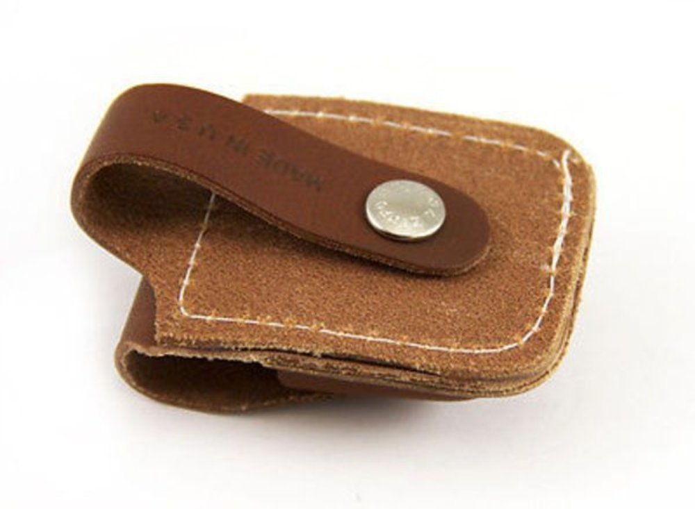 Zippo Belt Loop Brown Leather Pouch Gift Set for Lighter #LPGS-LPLB