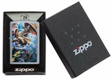 Zippo Anne Stokes Pack of Dragons, Street Chrome Windproof Pocket Lighter #49104