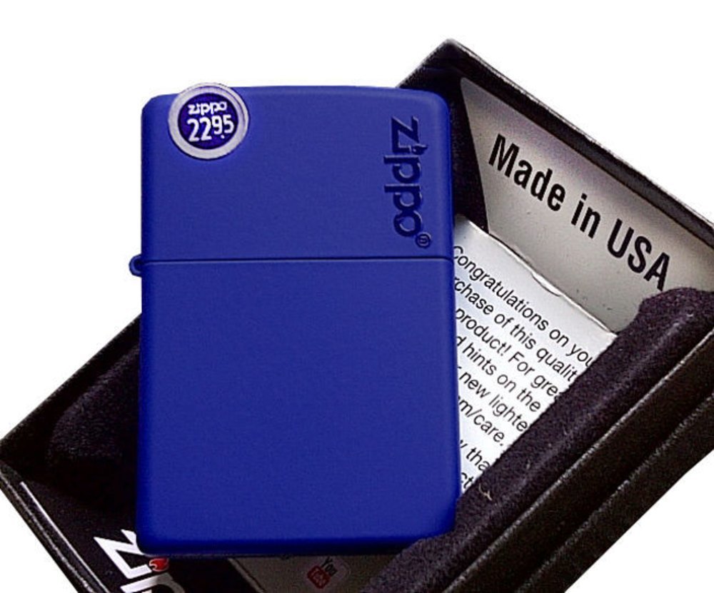 Zippo Lighter Royal Blue Matte #229ZL