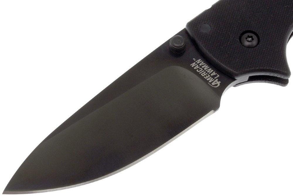 Cold Steel American Lawman, S35VN Steel, Folding Knife, Black #58B