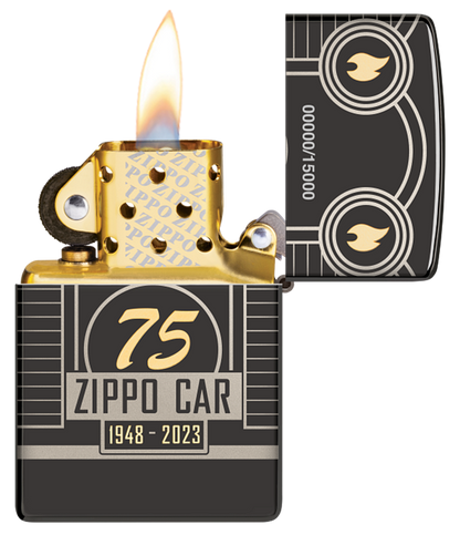 Zippo 2023 Collectible Of The Year, High Polish Black Armor Lighter #48691