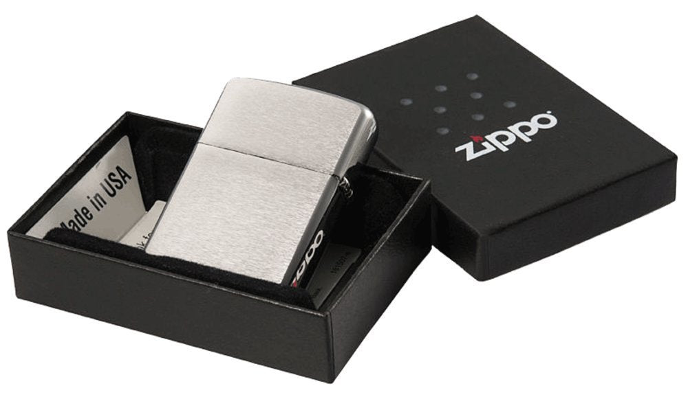 Zippo Armor Lighter, Brushed Chrome, Windproof Pocket #162