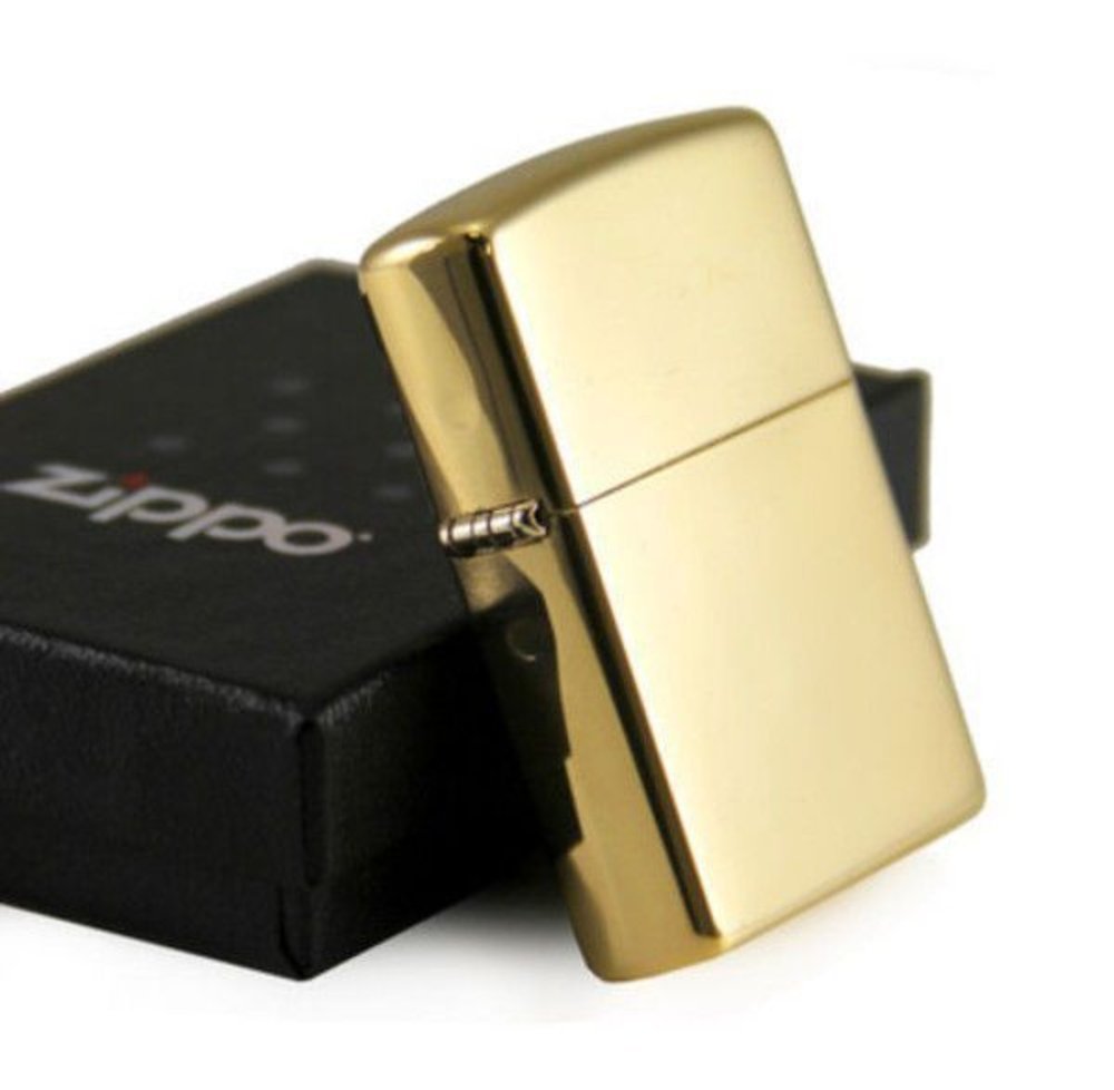 High Polish Brass Zippo Classic Lighter – Diamondback Branding