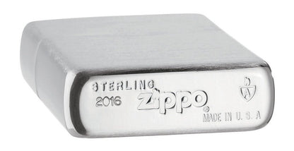 Zippo Armor Brushed Finish Sterling Silver Pocket Lighter, in Gift Box #27