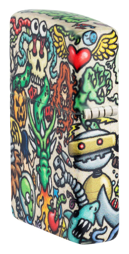 Zippo 540 Colorful Tattoo Design, Windproof Lighter #48394