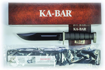 Ka-Bar D2 Extreme, Straight Edge Knife + Sheath, D2 Steel 7" Blade #1292