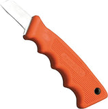 Bear and Son 6-1/2 in. Powergrip Utility Knife + Sheath, Orange #466 1/4