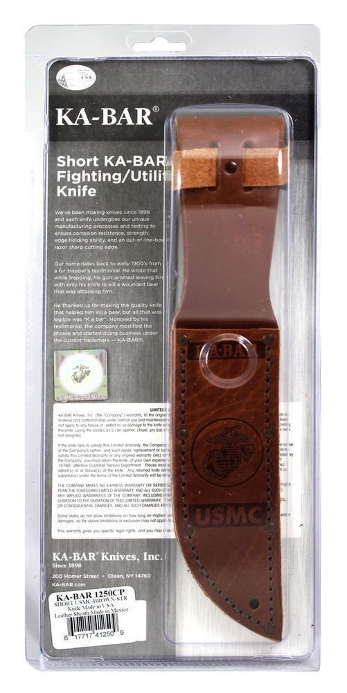 KA-BAR Dozier Folding Hunter's Knife, w/ Thumb Notch, Black Handle #4065