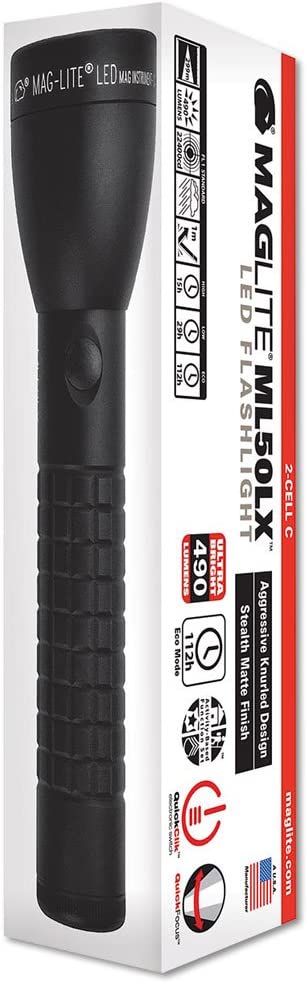 MAGLITE LED 2-Cell C LED Flashlight, With Display Box, Black #ML50LX-S2CC5