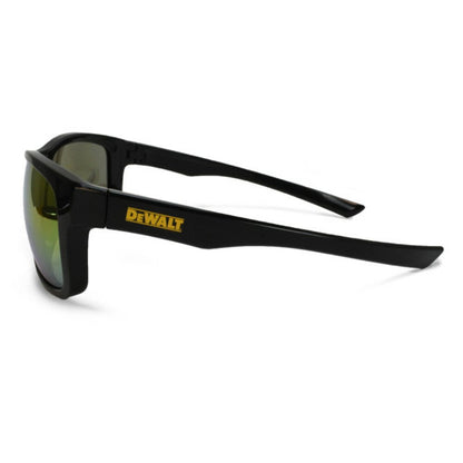 DeWalt Supervisor Safety Glasses, Black Frame Yellow Mirror Lens #DPG107-YD