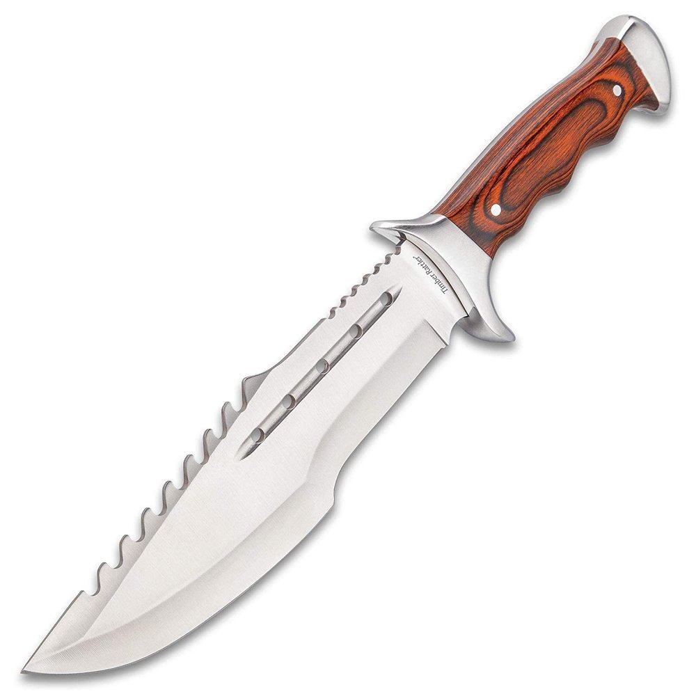 Timber Rattler Grizzly Fighter, Fixed Blade, Pakkawood Handle + Sheath #TR164