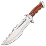 Timber Rattler Grizzly Fighter, Fixed Blade, Pakkawood Handle + Sheath #TR164