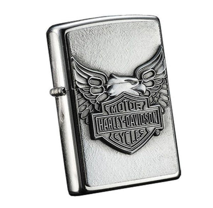 Zippo Iron Eagle Chrome Lighter, H-D Logo Emblem, Harley-Davidson #20230