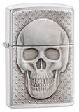 Zippo Skull With Brain Surprise, Brain Shows When Lid Is Open #29818