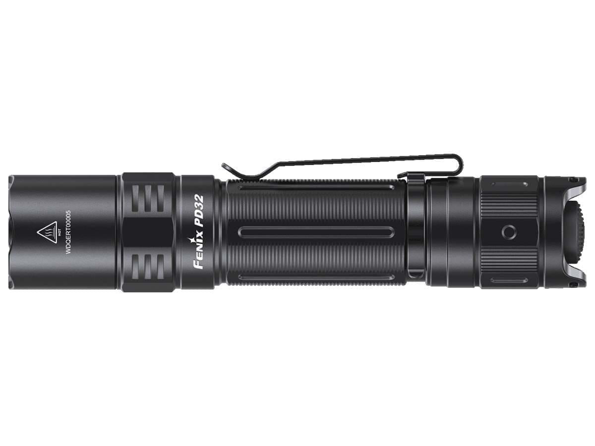 Fenix PD32 V2.0 Compact Flashlight + Accessories, 1200 Lumens, Black #PD32V2