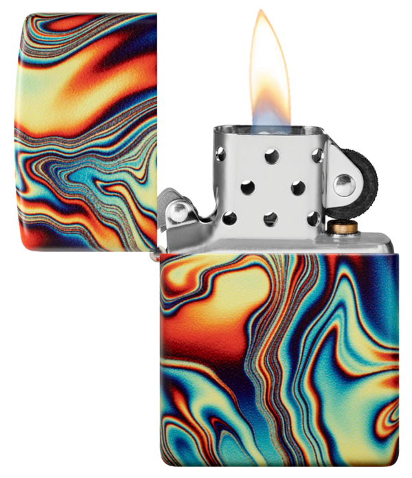 Zippo Marble Glow-In-The-Dark Green 540 Design Lighter #48612