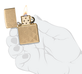 Zippo Deep Carve Engrave, High Polish Brass Armor Lighter #48570