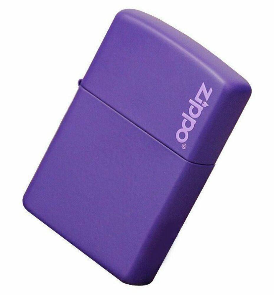 Zippo Purple Matte w/ Logo Lighter, Regular Classic #237ZL