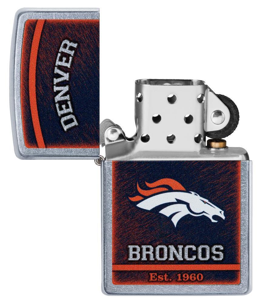 Zippo NFL Denver Broncos Football Team, Street Chrome Finish Lighter #29941