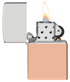 Zippo Bimetal Case, Solid Copper and Sterling Silver Lid Lighter #48694