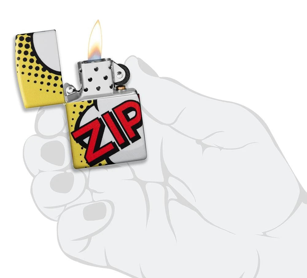 Zippo 50s Pop Art 540° Comic Book Design, Windproof Lighter #49533