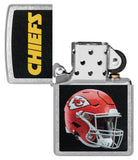 Zippo NFL Kansas City Chiefs Football Team, Street Chrome Lighter #48434