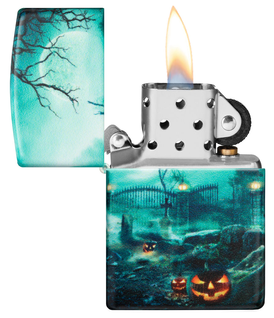 Zippo 540 Haunted House Halloween Design Lighter #48389