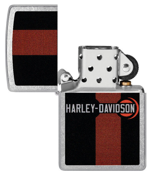 Zippo Harley Davidson Stripe Design, Street Chrome Lighter #48604