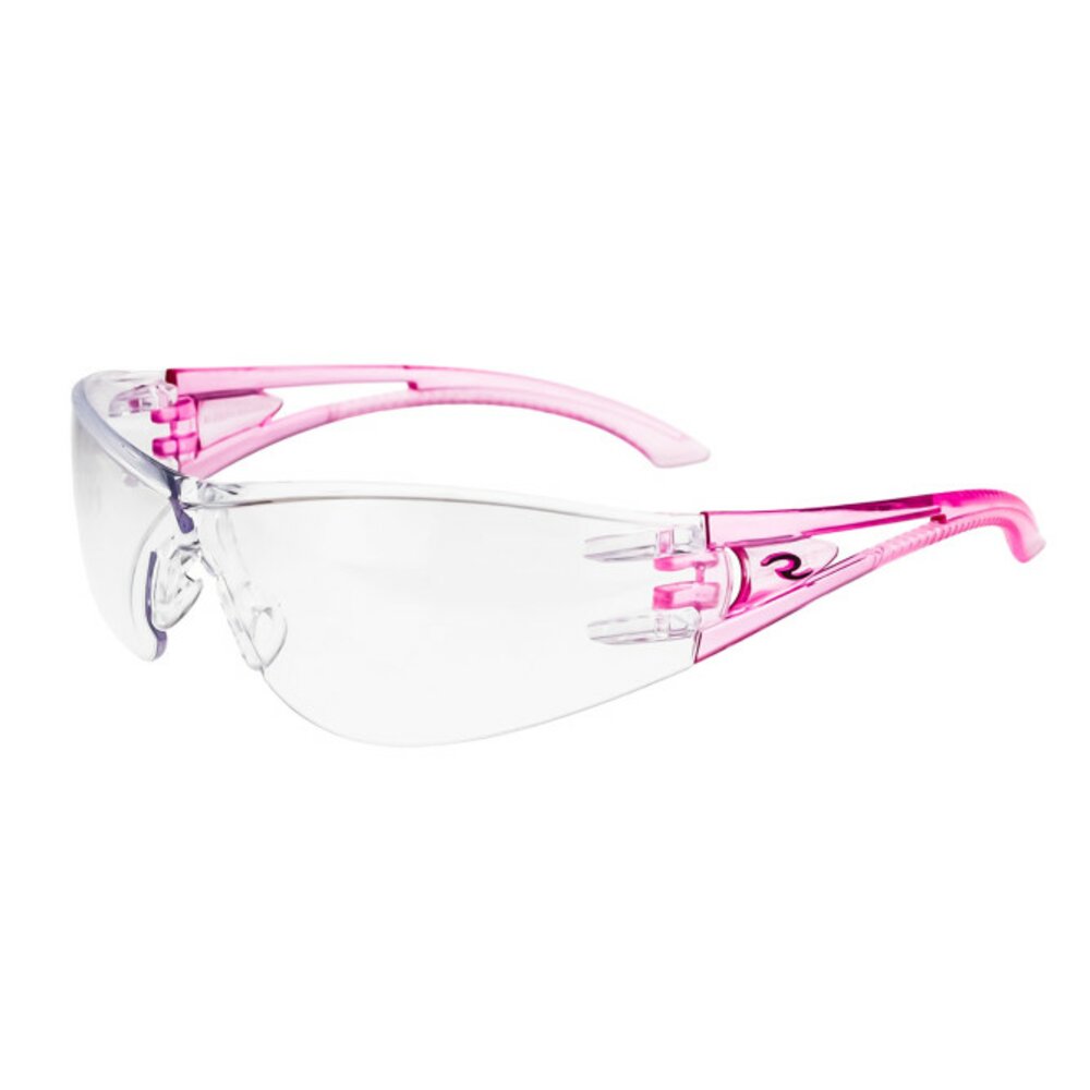 Radians Optima Safety Glasses, Pink Frame, Clear Lens #OP6710ID