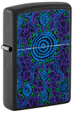 Zippo John Smith Gumbula Black Light Design, Black Matte Lighter #48625