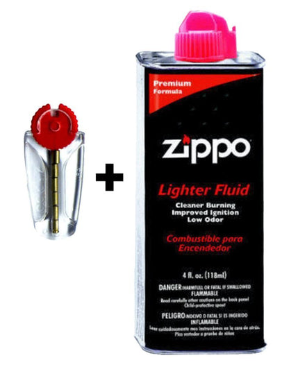 Zippo Fuel Fluid + Flints Kit Gift Box Lighter, For Regular Windproof #50R