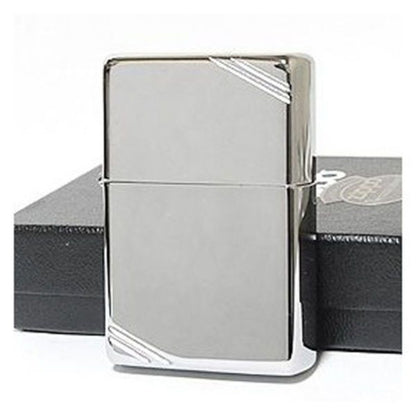 Zippo 1937 Vintage Replica Lighter, w/ Slashes, High Polish Chrome #260