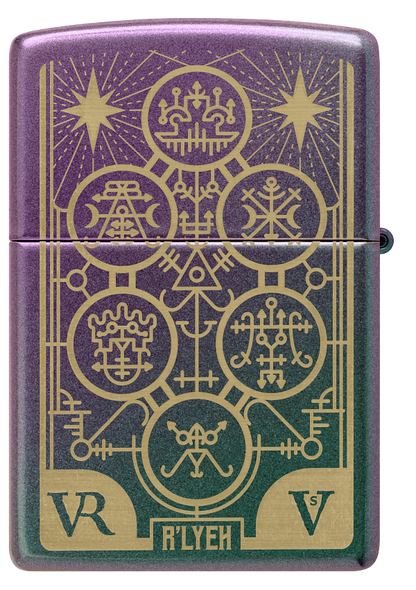 Zippo Cthulu Spiritual Laser Engrave Design, Iridescent Lighter #48671