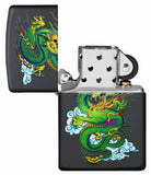 Zippo Ancient Asian Dragon, Genuine Black Matte Lighter #29839