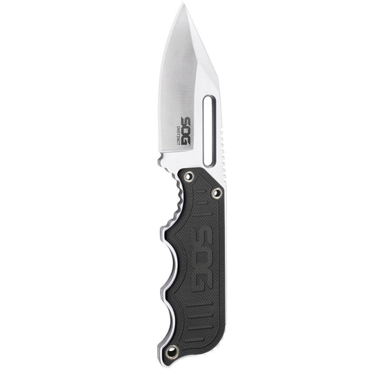 SOG Instinct Fixed Blade Knife, G10 Handle, Satin Finish #NB1012-CP