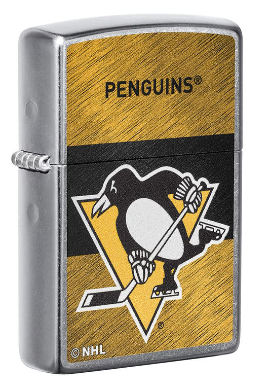 Zippo NHL Pittsburgh Penguins Hockey Team, Street Chrome Lighter #48050