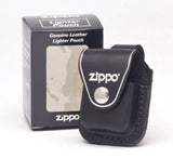 Zippo Belt Loop Black Leather Pouch For Zippo Lighters #LPLBK