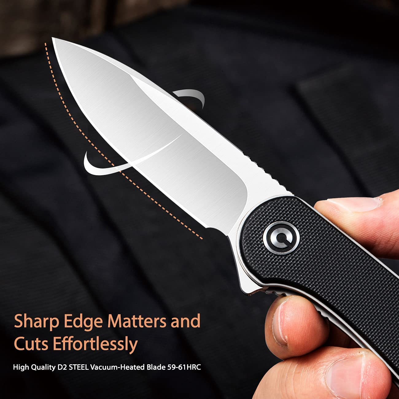 CIVIVI Elementum Knife, Black G10 Handle #C907A