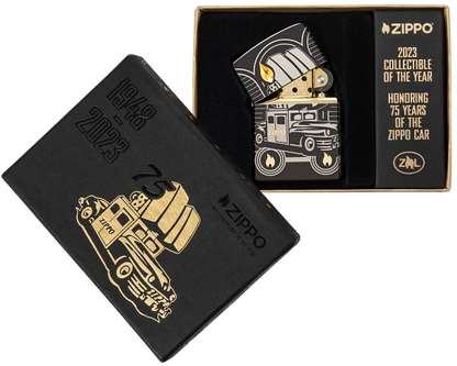 Zippo 2023 Collectible Of The Year, High Polish Black Armor Lighter #48691