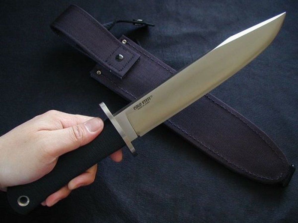 Cold Steel San Mai Trail Master Knife, w/Cordura Sheath #16JSM
