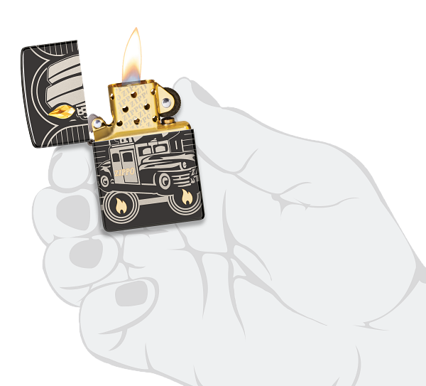 Zippo 2023 Collectible Of The Year, High Polish Black Armor Lighter #48691