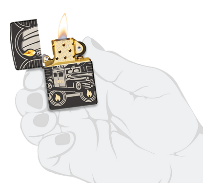 Zippo 2023 Collectible Of The Year, High Polish Black Armor Lighter #48691